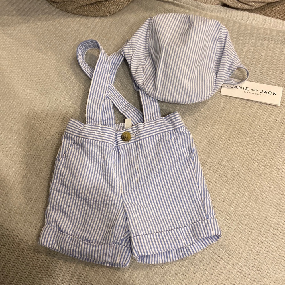 NWT Janie and Jack Short with Hat